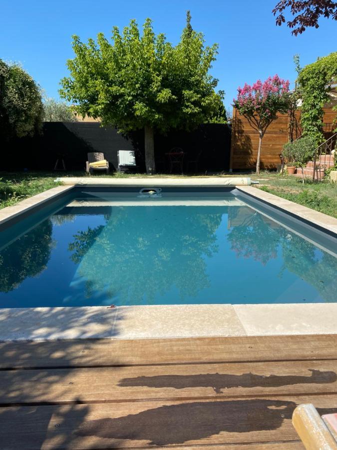 Gite Lou Sabai Au Pied Des Dentelles De Montmirail, Piscine Partagee Aubignan Exterior foto